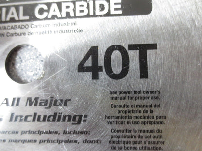 AMERICAN TOOL 25230 CIRCULAR SAW BLADE 7-1/4" 40T TRIM/FINISH - NEW SURPLUS