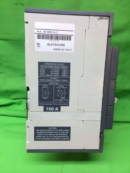 ABB SACES3 CIRCUIT BREAKER ABB SACES3 , 150AMP 2POLE