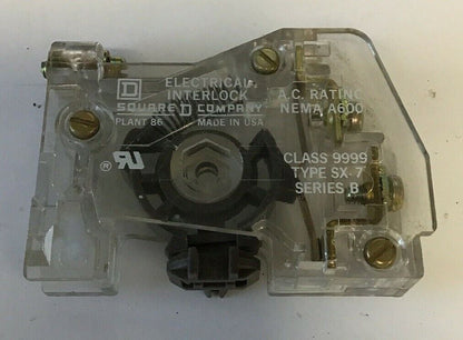SQUARE D 9999 SX-7 SERIES B ELECTRICAL INTERLOCK NEMA A600***LOTOF5***