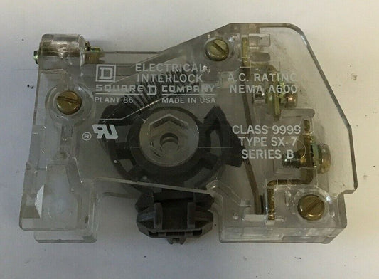 SQUARE D 9999 SX-7 SERIES B ELECTRICAL INTERLOCK NEMA A600***LOTOF5***