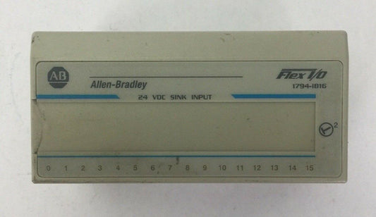 ALLEN BRADLEY 1794-IB16 24VDC SINK INPUT MODULE SER A REV A01