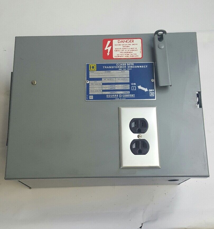 SQUARE D 9070 SK5271U SER A TRANSFORMER DISCONNECT 600 VA 230/460/115 V