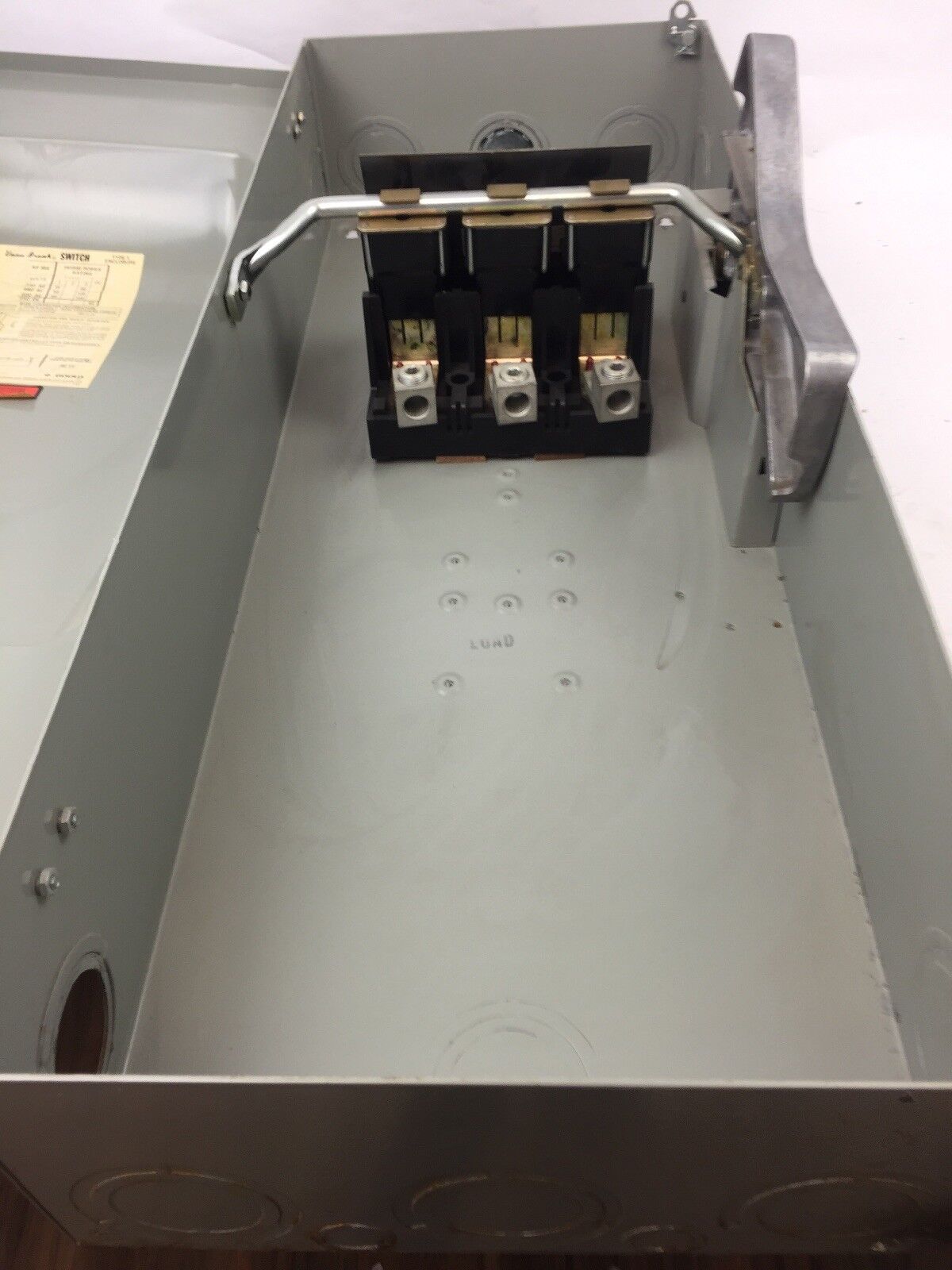 GOULD NF354 VACU-BREAK SWITCH WITH CLAMPMATIC CONTACTS 200 AMPS 600 VAC 3 PHASE