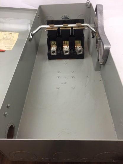 GOULD NF354 VACU-BREAK SWITCH WITH CLAMPMATIC CONTACTS 200 AMPS 600 VAC 3 PHASE