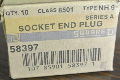 SQUARE D NH5 (1) NH6 (2), NH 34 (1) SOCKET END PLUGS, CONNECTORS RETAINER CLIPS