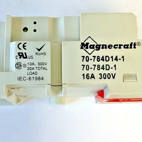 MAGNECRAFT 70-784D14-1 RELAY SOCKET 10A 300V ***LOTOF5***