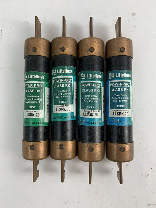 Littelfuse Powr-Pro LLSRK70 70A 600V Fuse "Lot of 4"