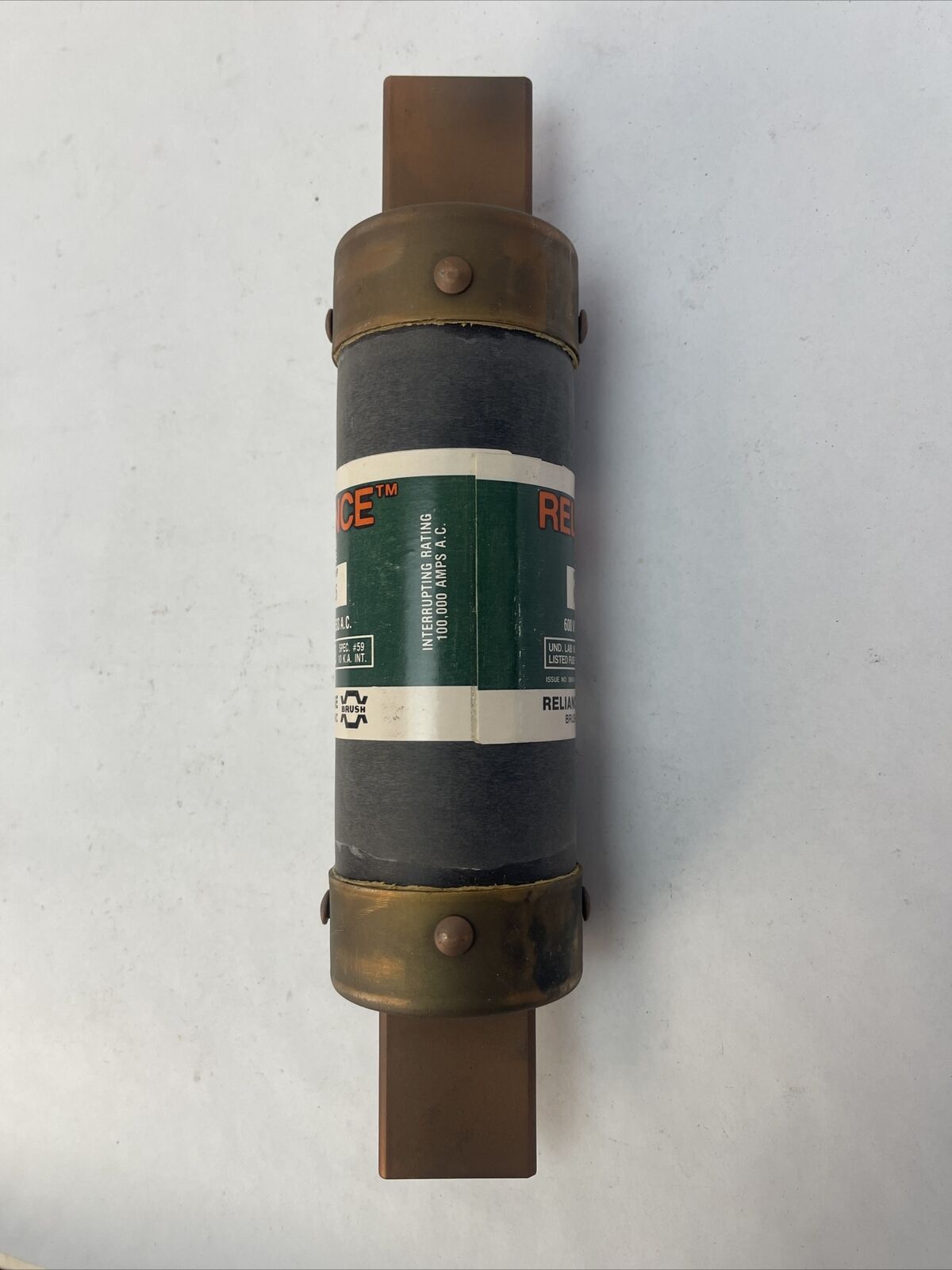 RELIANCE KOS225 CLASS K5 ONE TIME FUSE 600VAC 225AMP