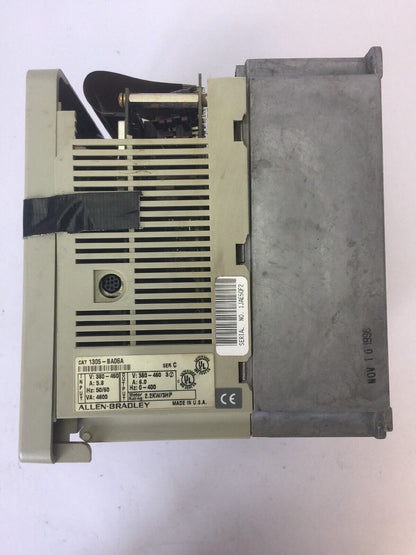 ALLEN BRADLEY 1305-BA06A AC DRIVE INPUT 380-460V 5.8A OUTPUT 380-460V 6A 3 HP
