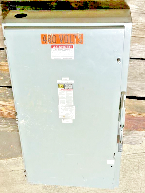 SQUARE D H365 SAFETY SWITCH SER.E04 400A TYPE 1 480V 3PH