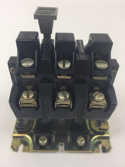 ALLEN BRADLEY 592-B0V16 MANUAL RESET OVERLOAD RELAY 120-600VAC W/ W30 HEATERS