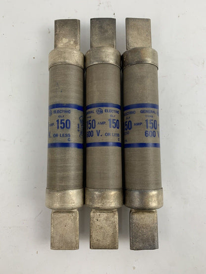 General Electric GF6B150 Type CLF 150A 600V Fuse "Lot of 3"