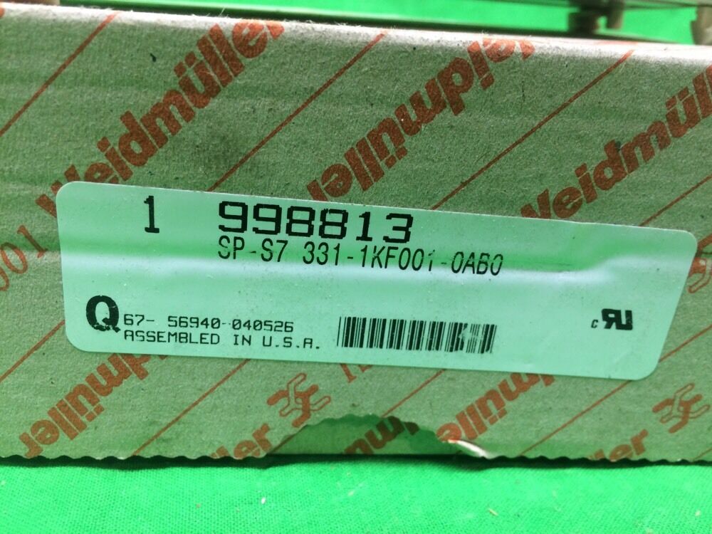WEIDMULLER SP-S7 331-1KF001-0AB0 ANALOG INPUT MODULE 998813