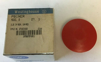 WESTINGHOUSE PB1XER 2.25 IN MUSHROOM CAP RED MODEL B ***LOTOF3***