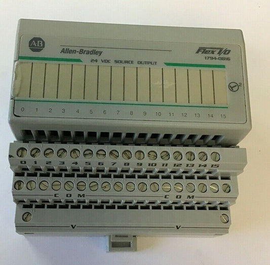 ALLEN BRADLEY 1794-0B16 FLEX I/O  24VDC SOURCE OUTPUT MODULE
