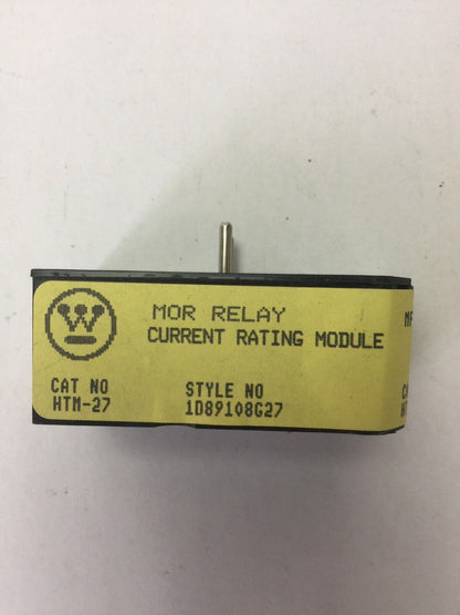 WESTINGHOUSE HTM-27 MOR RELAY CURRENT RATING MODULE MODEL B HEATER MODULE