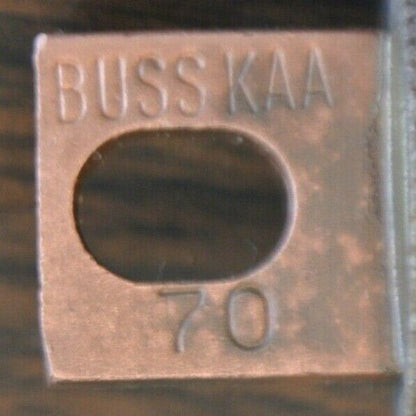 LOT of 9 / BUSSMANN / TRON KAA70 RECTIFIER FUSES / 130V / 70A / NEW SURPLUS