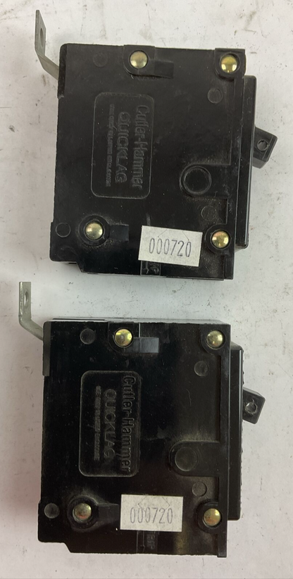 CUTLER HAMMER / WESTINGHOUSE BA115 CIRCUIT BREAKER 15A 1P 120/240VAC (LOT OF 2)