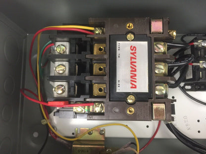 SYLVANIA T18AB31603-T46L A.C. MAGNETIC COMBINATION STARTER 30A 600V COIL 110-120