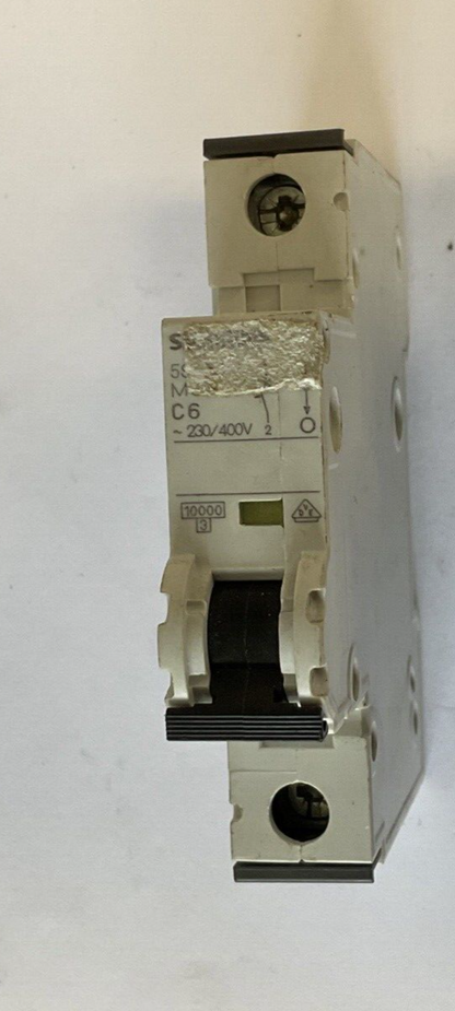 SIEMENS 5SY41 MCB C6 CIRCUIT BREAKER ONE(1) W/5ST3010 ONE(1) W/O 5ST3010