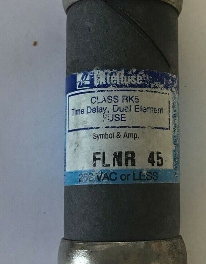 LITTELFUSE FLNR45 POWR-GARD (3)& SLO-BLO (4) CURRENT LIMITING 250VAC***LOTOF7***