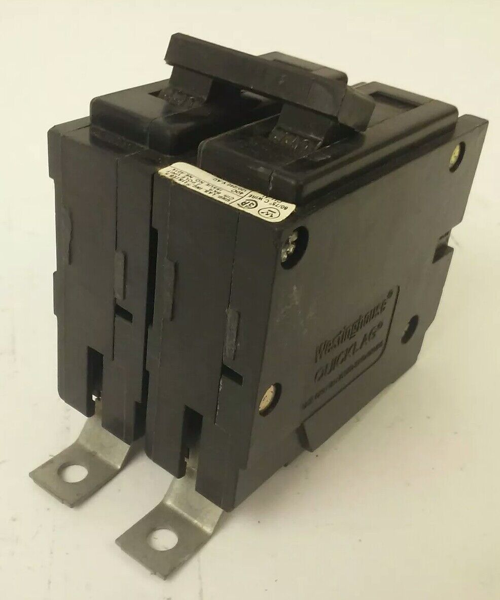 WESTINGHOUSE QBHW2015 CIRCUIT BREAKER 2P 120/240VAC 15A MISSING SCREWS QBHW2015H