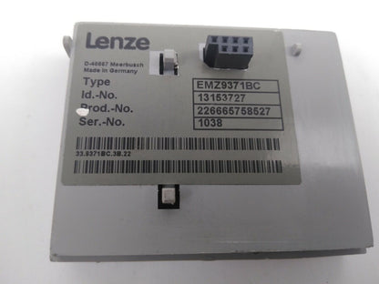 WEISS EF1503A ROTARY CONTROL SYSTEM W/ LENZE EPZ10201 APPL W/ D-31855 E82V152 4C