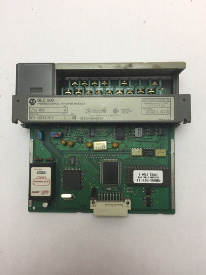 ALLEN BRADLEY 1746-NT THERMOCOUPLE / mV INPUT MODULE SER A FRN 1 FAC 1M
