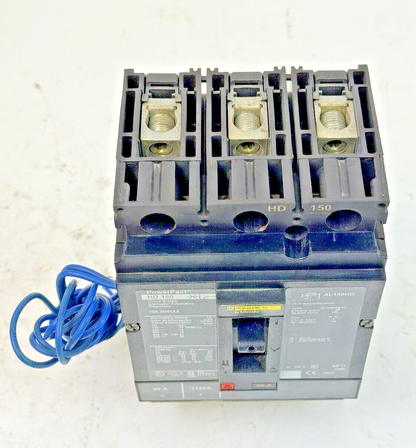 SQUARE D - HDL36090AA - POWERPACT CIRCUIT BREAKER W/ AUX - 90A/3 POLE/600VAC