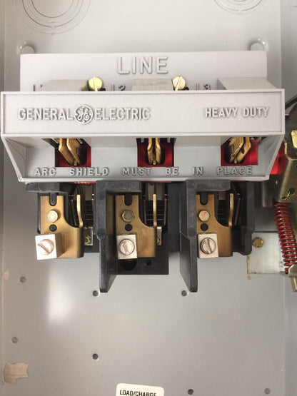 GE THN3362 SAFETY SWITCH 60AMP 600VAC 250VDC 3 PHASE 60 HP TYPE 1 INDOOR MOD 10