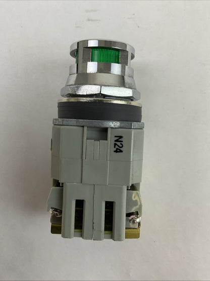IDEC ALFD29920DN-G-24V PUSH BUTTON ILLUMINATED GREEN