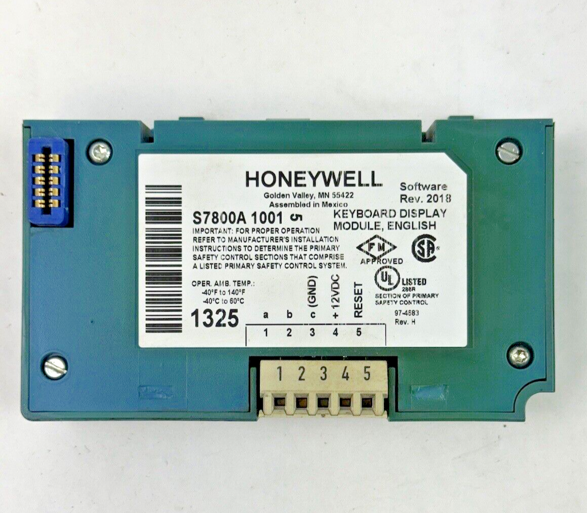 HONEYWELL - RM7823 A 1016 - ULTRAVIOLET FLAME AMPLIFIER - BURNER CONTROL
