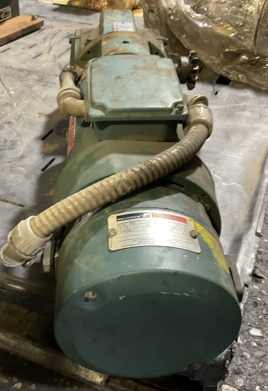 RELIANCE ELECTRIC P56H1474R-JA AC MOTOR 10286813-QLR GEAR MOTOR A52A0727