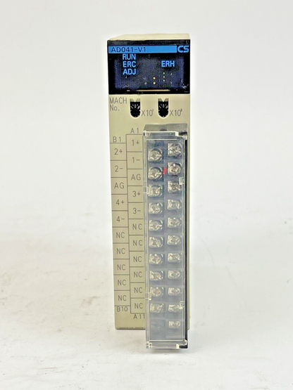 OMRON - CS1W-AD041-V1 A/D UNIT - PLC ANALOG INPUT MODULE -4PT, 1/8000 RESOLUTION
