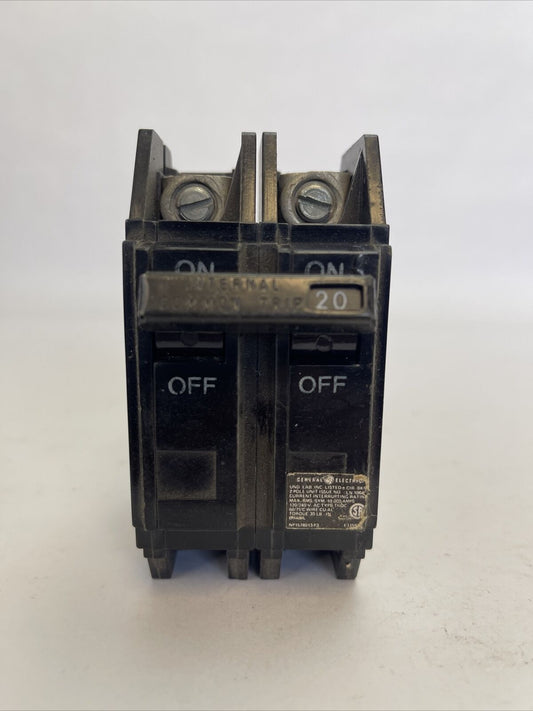 GE THQC22020 CIRCUIT BREAKER 20AMP 2POLE 120/240VAC