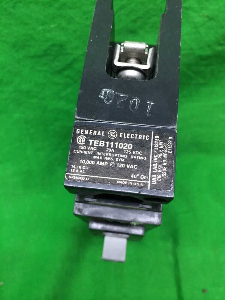 GENERAL ELECTRIC 20A CIRCUIT BREAKER TEB122020