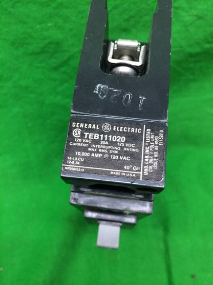 GENERAL ELECTRIC 20A CIRCUIT BREAKER TEB122020