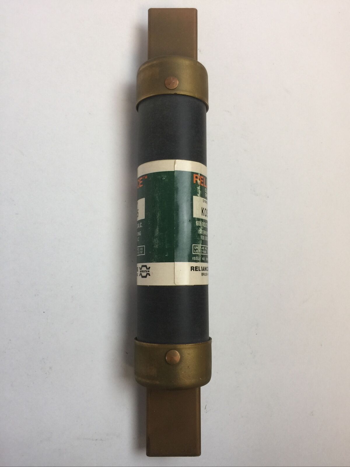 RELIANCE KOS125 CLASS K5 ONE TIME FUSE 125AMP 600VAC