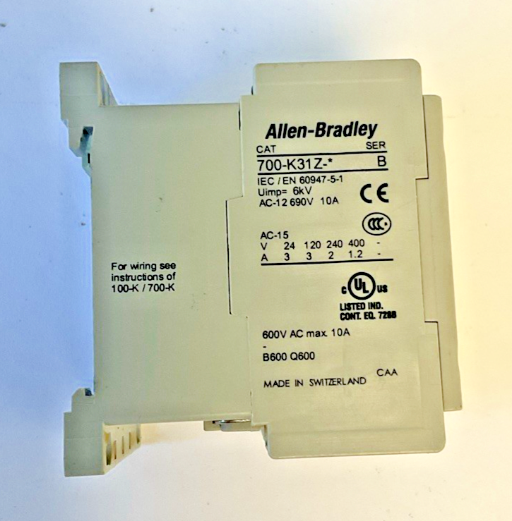 ALLEN BRADLEY  700-K31Z-* CONTROL RELAY SER.B ***LOTOF2***
