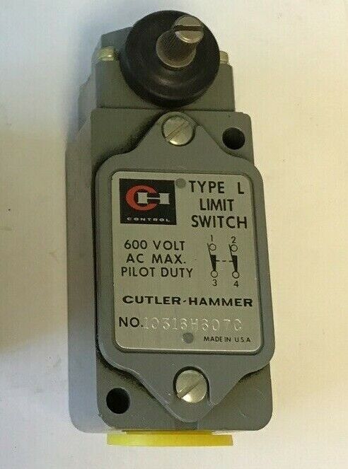 CUTLER HAMMER 10316H607C LIMIT SWITCH W/O LEVER 600VAC
