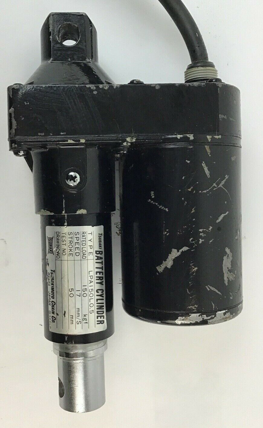 TSUBAKI BATTERY CYLINDER LAP150L0.5 150KGF SPD 17MM/S 50 STROKE MM