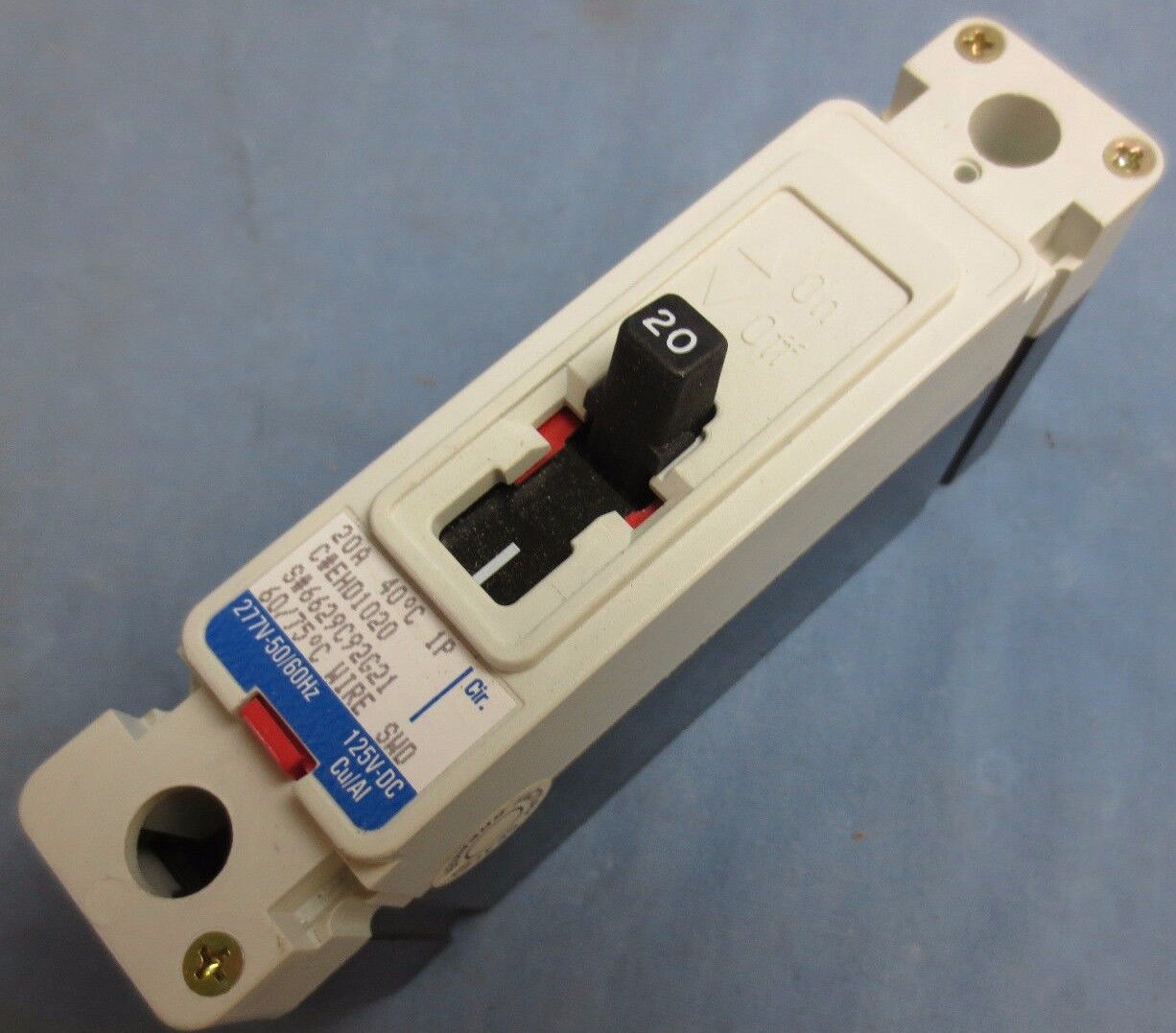 WESTINGHOUSE C#EHD1020 CIRCUIT BREAKER 20A, 277V, 1-POLE - EHD1020