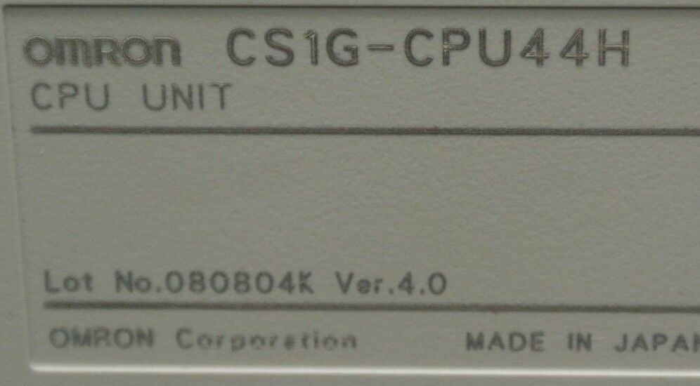 OMRON CS1G-CPU44H PROGRAMMABLE CONTROLLER / CPU + CS1W-SCB41-V1 SERIAL COMM BRD