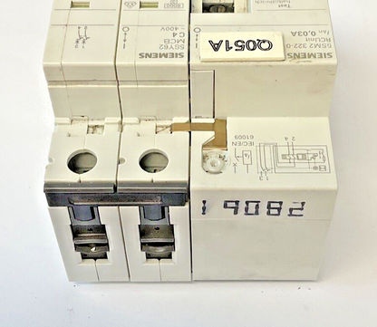 SIEMENS 5SM2 322-0 RC UNIT 5SY62 MCB C4 400V