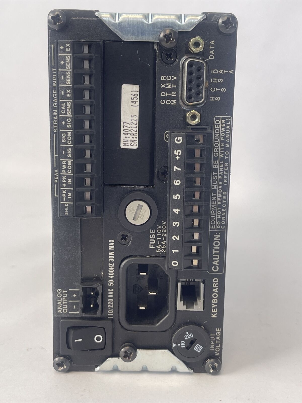 DAYTRONIC 4077 STRAIN GAGE INTRUMENT 110/220VAC 50-400HZ 30W