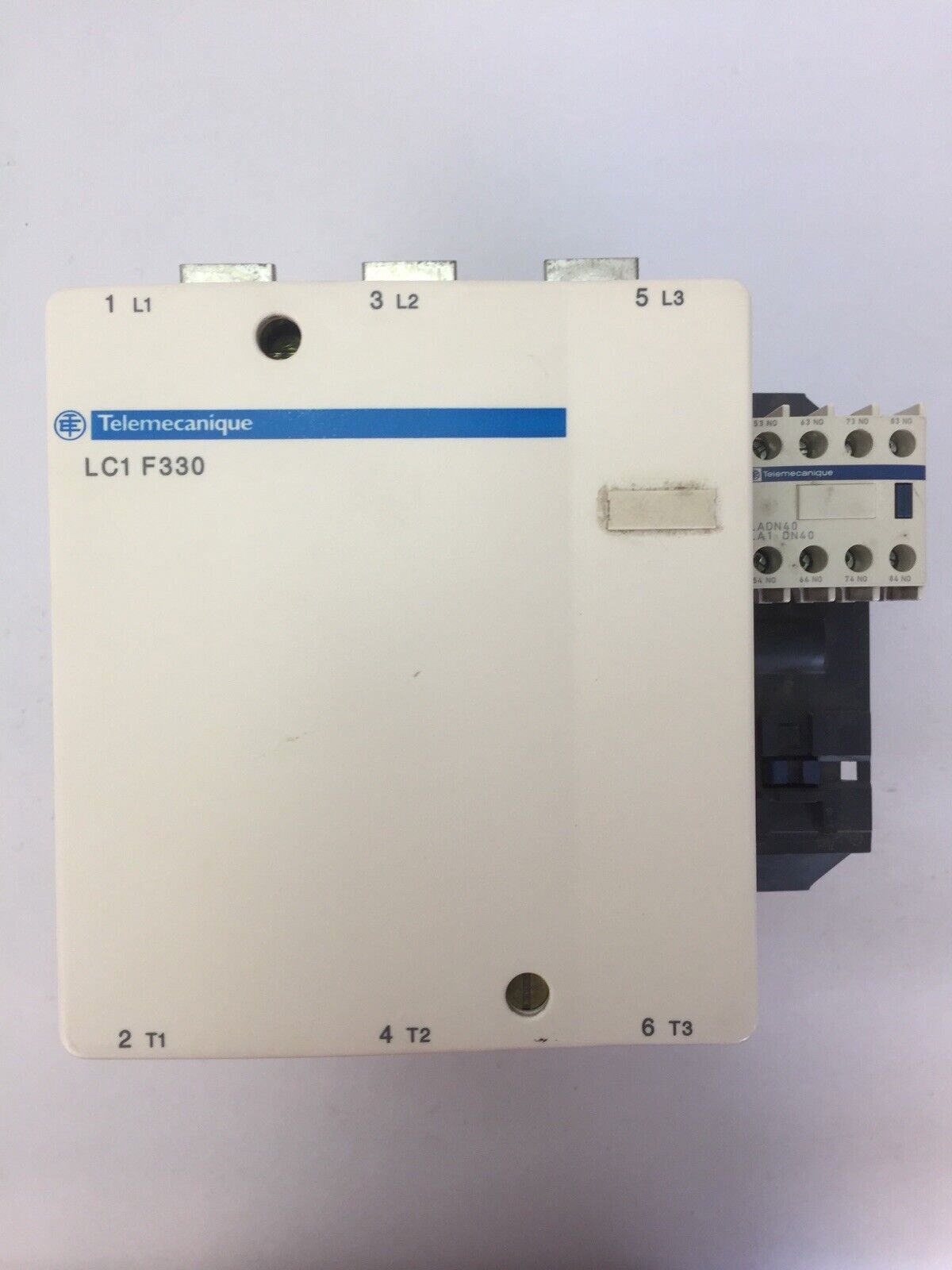 TELEMECANIQUE LC1F330 CONTACTOR 600VAC 250HP 370A LX1FH1102 110-115V 40-400HZ