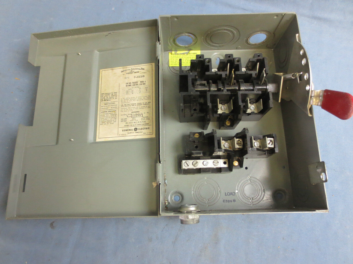 GENERAL ELECTRIC TG3222 GENERAL DUTY SAFETY SWITCH - 60A, 240V