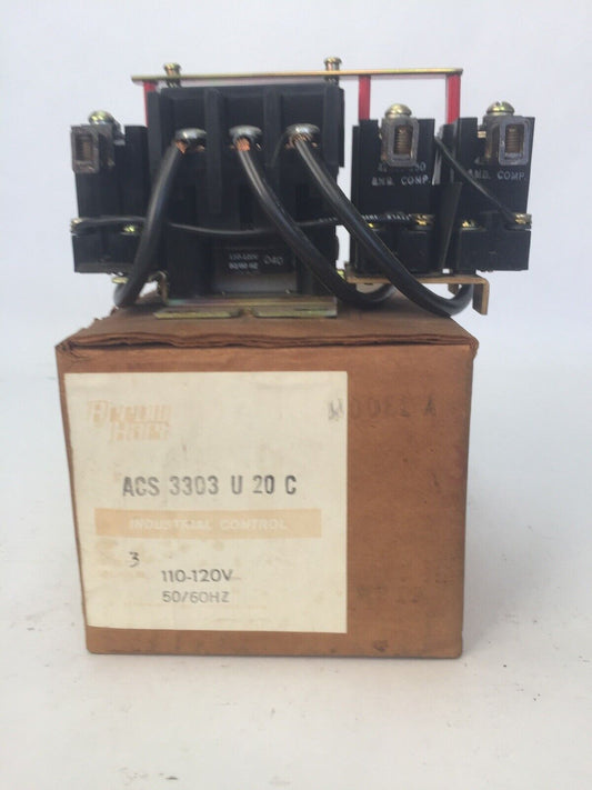 ARROW HART ACS3303U20C RELAY WITH OVERLOAD PROTECTION 600VAC 40AMP 7.5HP MODEL A