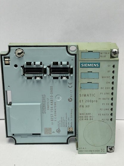 SIEMENS 6ES7 154-4AB10-0AB0 -SIMATIC S7 DP IM 154-4 PN PROFINET Interface Module