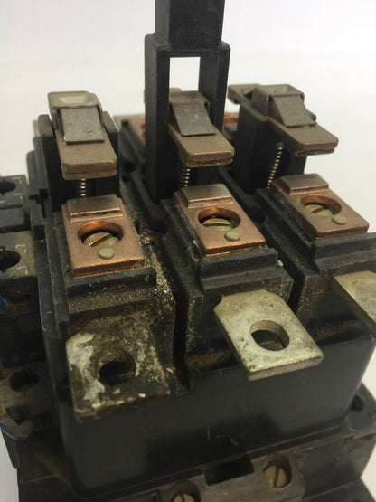 SQUARE D 8502 PG3.00 CONTACTOR 600VAC 100A 60HP 3 POLE 3 PHASE